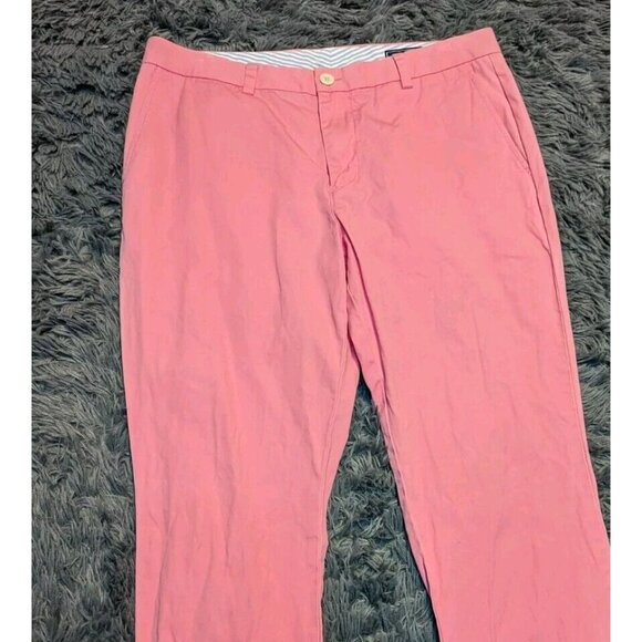 Vineyard Vines Slim Fit Chino Salmon Pink Breaker Pants Men's Size 34X32 EUC! - Picture 5 of 11